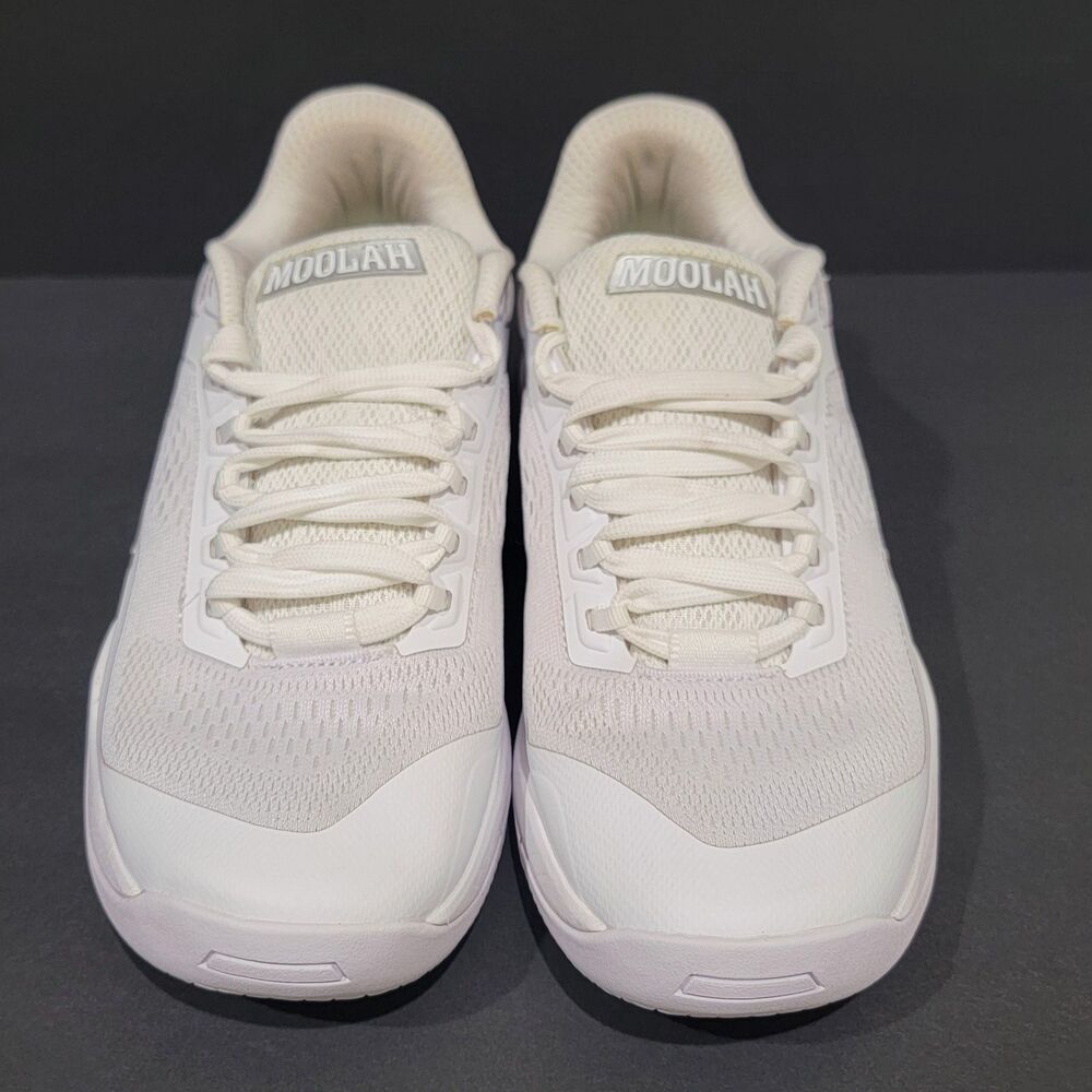 Moolah Neovolt Women's Low Basketball Shoes Size 8 All White Athletic Sneakers